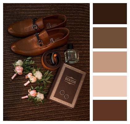 Flat Lay Groom Shoes Image